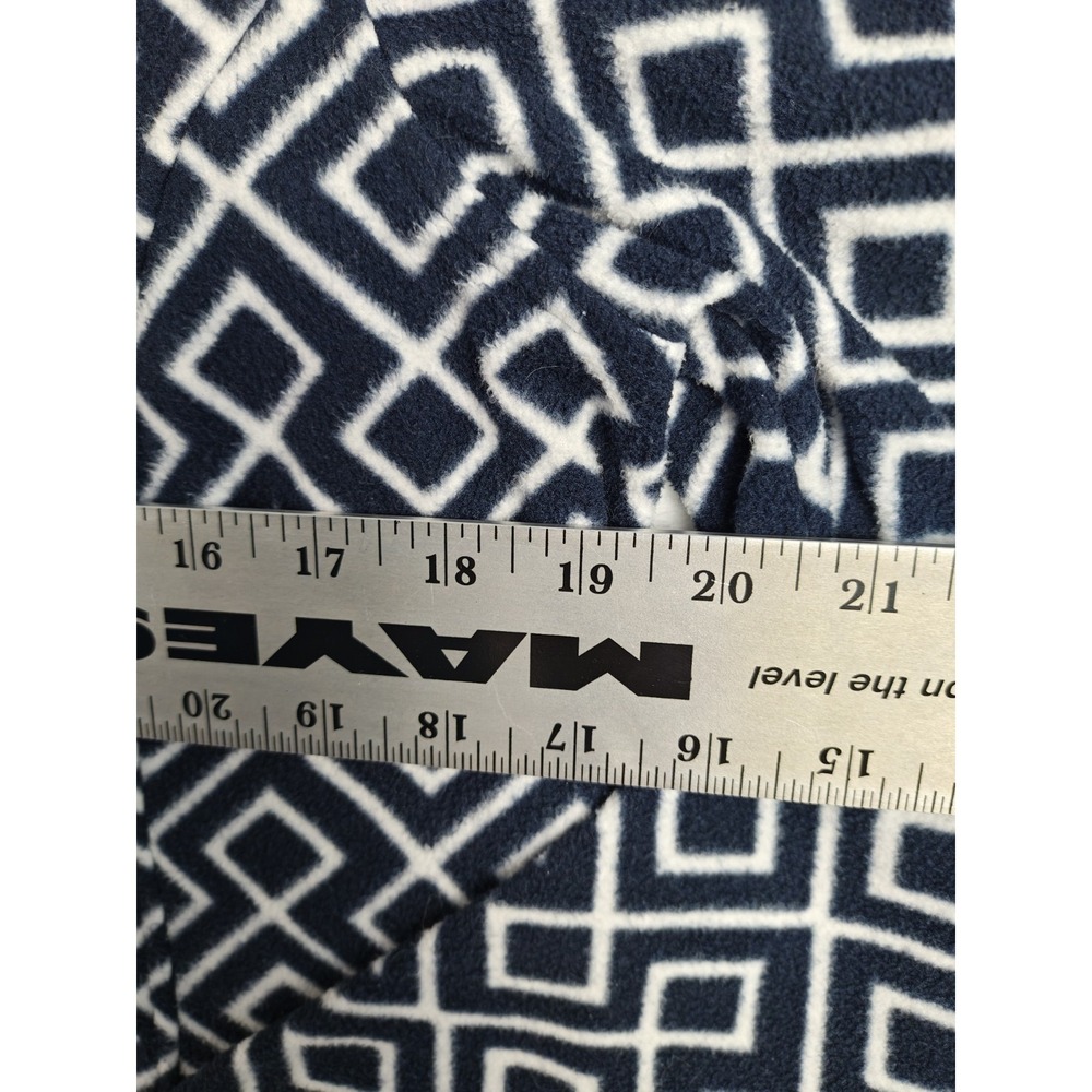 Lands End Pullover Womens Medium Navy Blue Anyweather 1/4 Zip Fleece - Picture 8 of 8